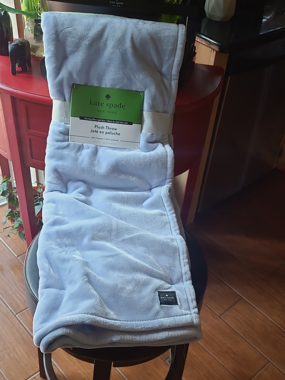 Kate Spade Plush Throw Blanket